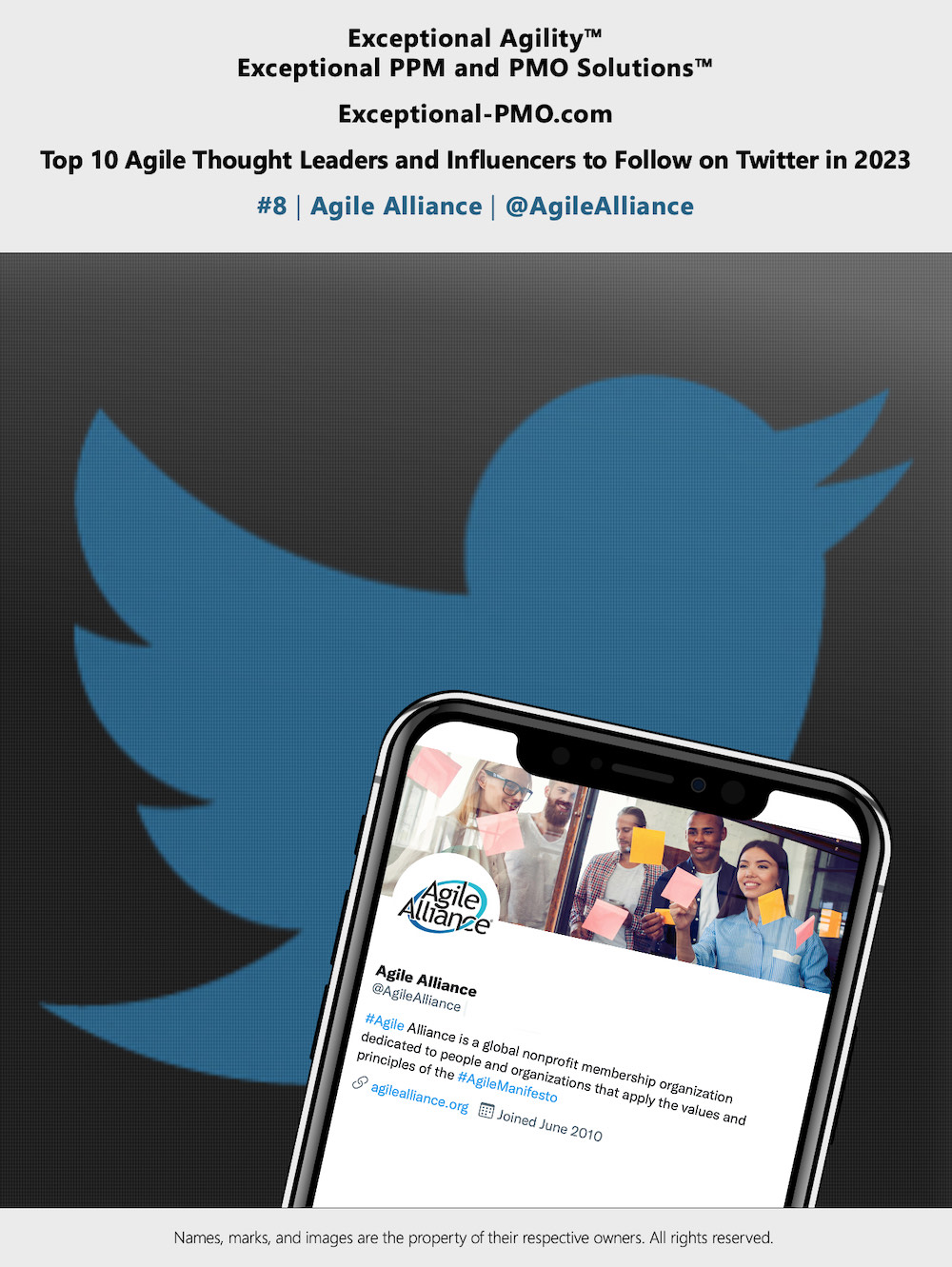 Exceptional-PMO_com - Top 10 Agile Thought Leaders and Influencers to Follow on Twitter in 2023 - 08 - lr - sq